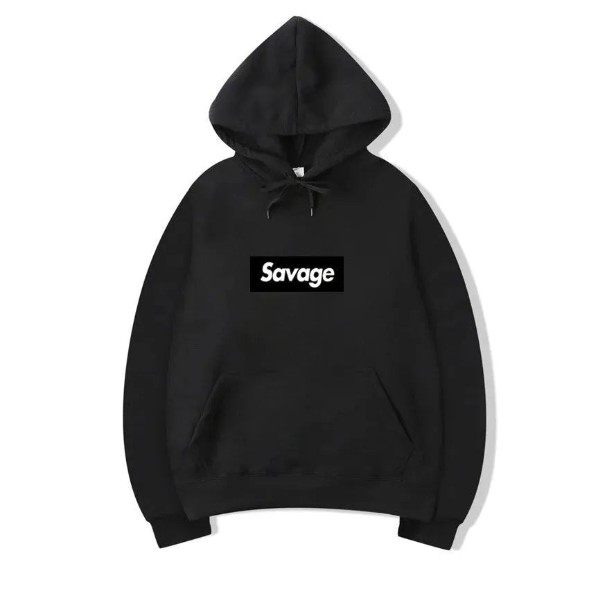 Hip Hop Hooded Sweatshirt with Letters - Bellarte Enchanté Hip Hop Hooded Sweatshirt with Letters